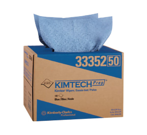 33352 KIMTECH BLUE PREP KIMTEX WIPER TOWEL BRAG BOX 180sht/case - W2638